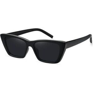 Womens vintage cat eye sunglasses small narrow polarized uv protection retro sha